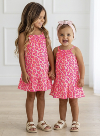 Cute Leopard Girls Dress