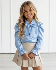 Bow-tiful Blouse - blauw (verzenddatum 25 sep)