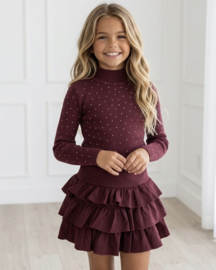 Diamond Basic Top - bordeaux