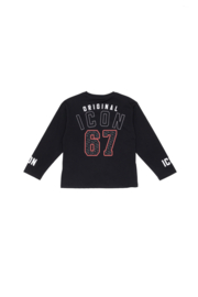 Icon varsity 67 longsleeve - zwart