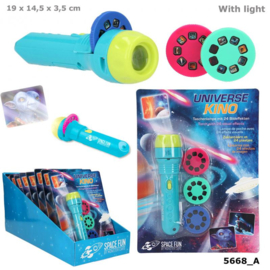 Space fun zaklamp met plaatjes