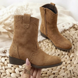 Studded cowboy boots - Camel (verzenddatum 24 apr)