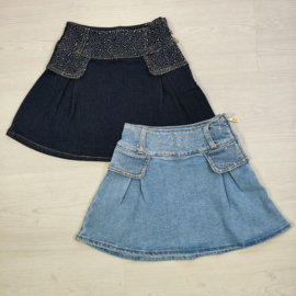 Girls Sparkle Denim Skirt