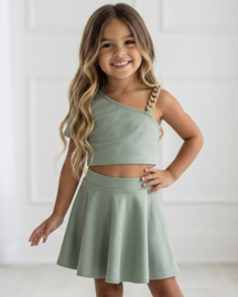 Glam Chain Skirt Set - groen