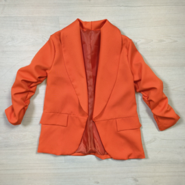 Long orange blazer