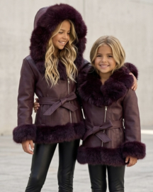 Little Miss Luxe jacket - bordeaux