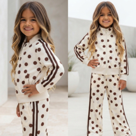 Your Polka Dot Tracksuit - creme