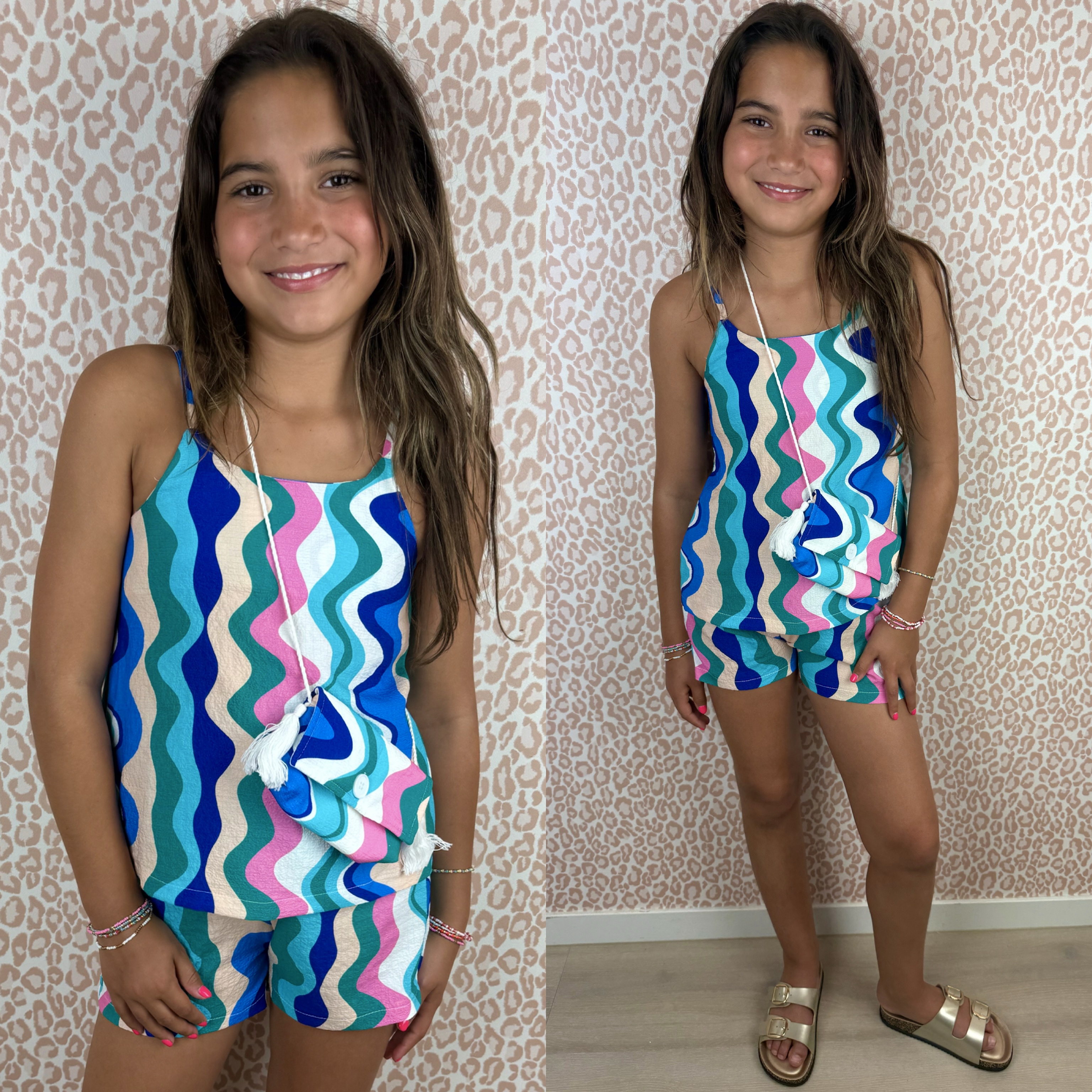 Wavey & bagged set - blauw