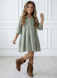 Summer Whisper Dress - blauw of groen