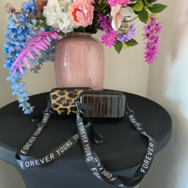Forever young bag - zwart/leopard