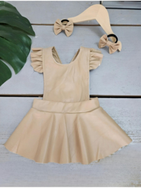 Suspender dress - beige