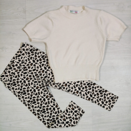 Leopard legging - beige