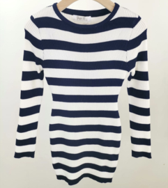 Your striped dress - navy/wit