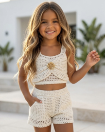 Golden Flower Resort Set - creme