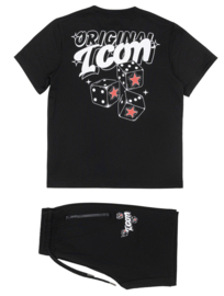 Icon dice set - zwart