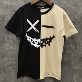 Cross smile tee - beige