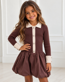 Sweetheart Balloon Dress - bruin
