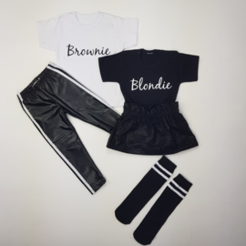 Blondie/Brownie 2.0 Shortsleeves - Twinning (gepersonaliseerd)