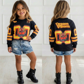 Dream Team 8 Jersey Top - zwart