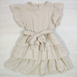 Ruffle Layer Mousseline Dress (verzenddatum 21 apr)