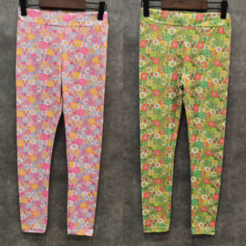 Floral legging - roze of groen