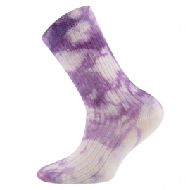 Tie dye rib socks - Purple