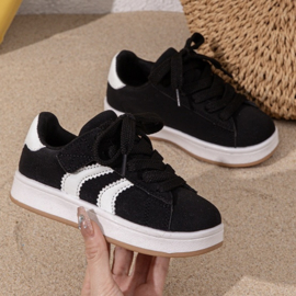 Move it sneakers - zwart (met klittenband)