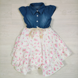 Country Denim Floral Dress