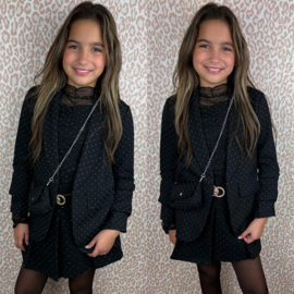 Glitter blazer + bag