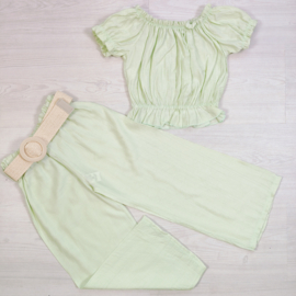 Boho Belted Summer Set - mint