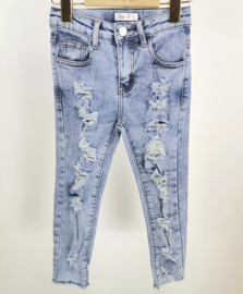 Your all over distressed jeans