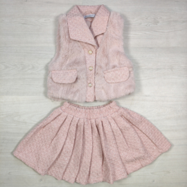 Paris Chic Tweed Set - roze