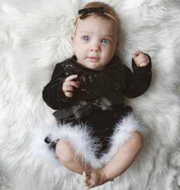 Baby Black & White winter dress