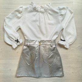 Zip & heart skirt