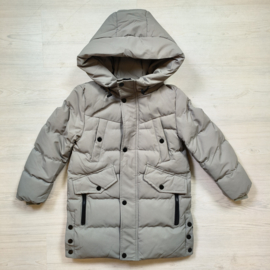 Long puffer boys jacket - green