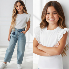 Lace Flutter Sleeve Top – 3 colors