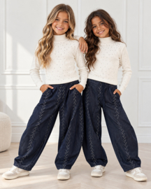 Everyday glam jogger - donkerblauw