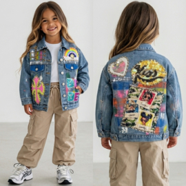 Your Rainbow Rebel Denim Jacket - blauw