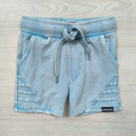 Washed biker short - Blue Radiance