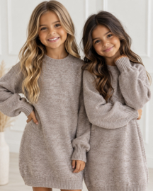 Cozy Knit Sweaterdress - beige