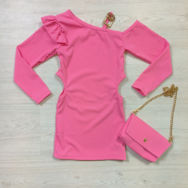 Pink only chain dress