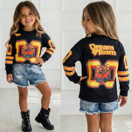 Dream Team 8 Jersey Top - zwart