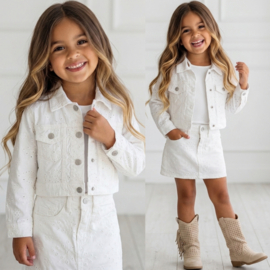 Your Summer Lace Denim Set