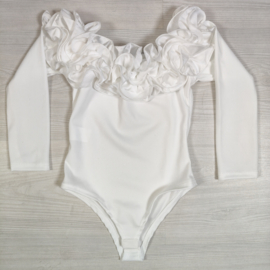 Royal Ruffle Body - wit