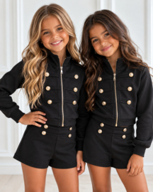 Major girl set - zwart