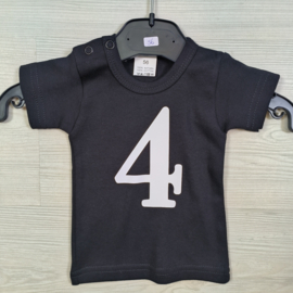 White 4 black tee
