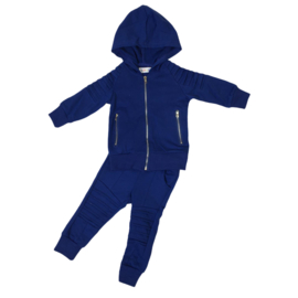 Little biker boy set - donkerblauw