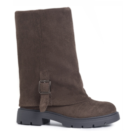 Country style boots - bruin