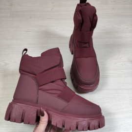 Chunky Snow Boots - bordeaux