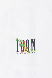 Floral Icon tee - wit